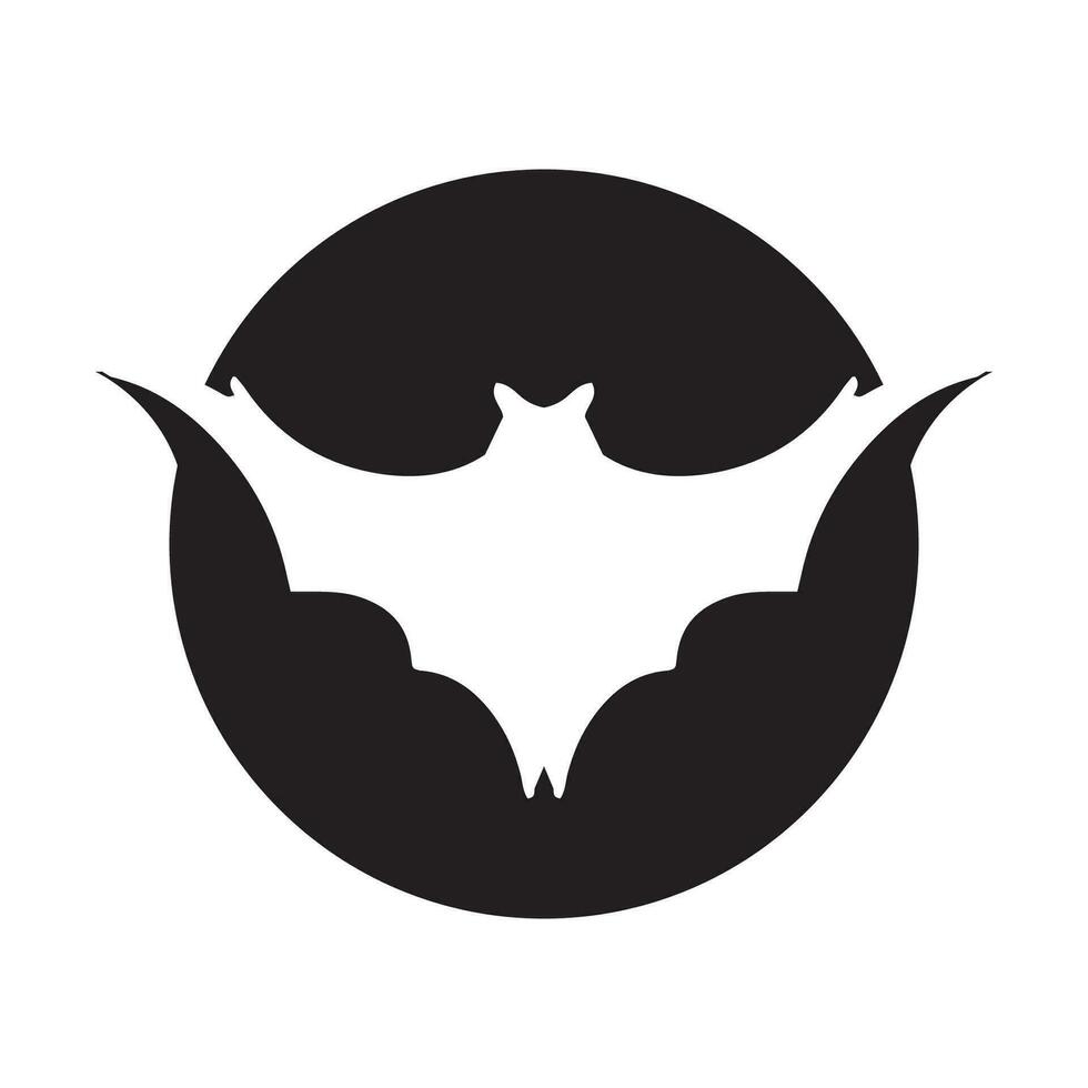 Bat wing logo vector element