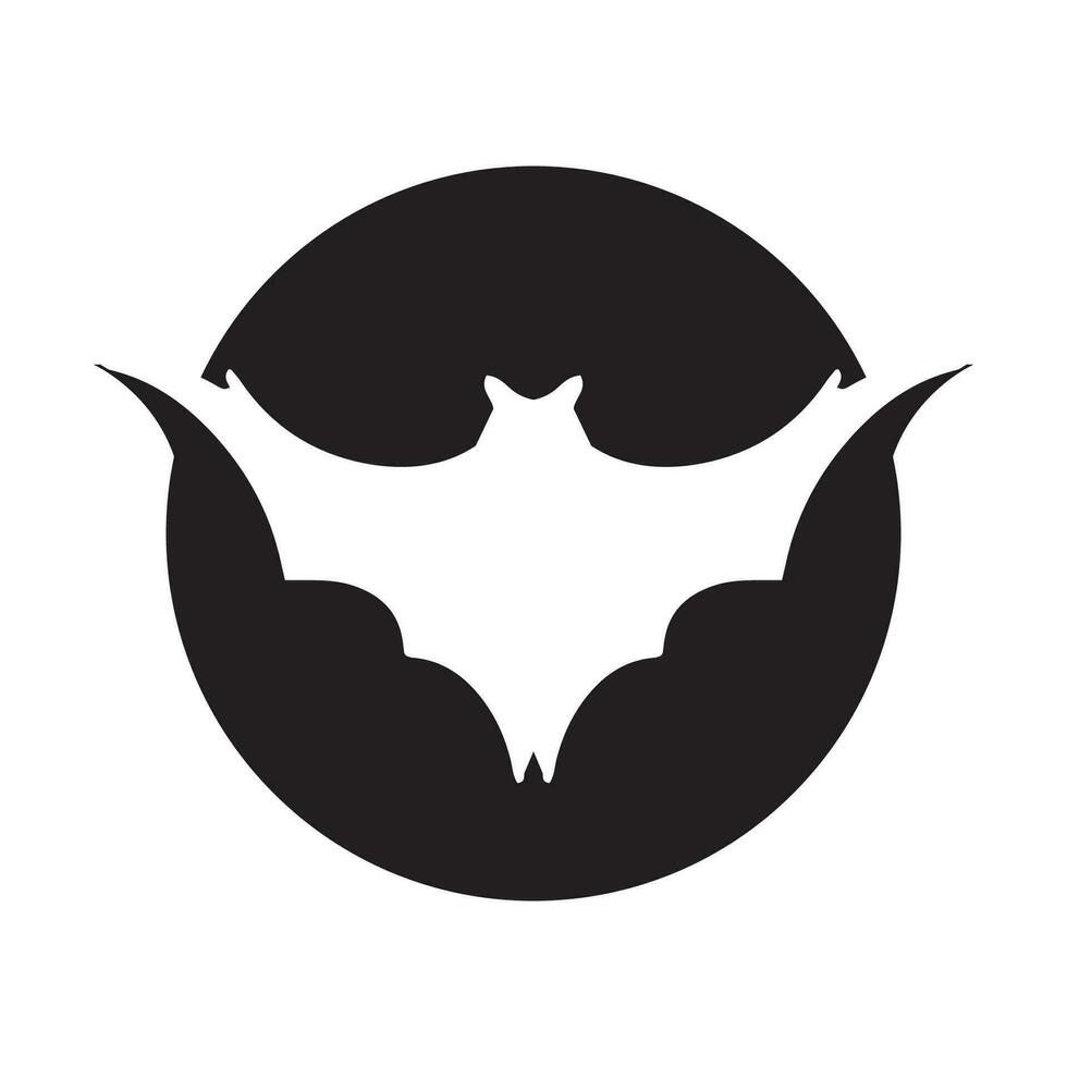 Bat wing logo vector element