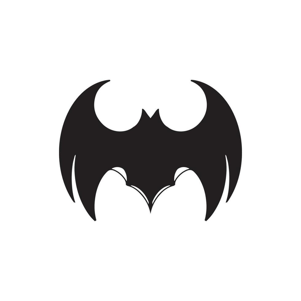 Bat wing logo vector element