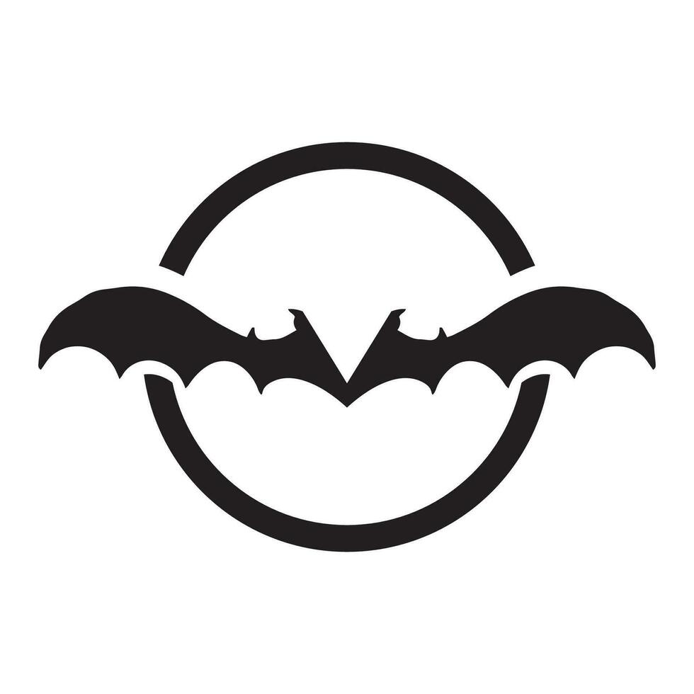 Bat wing logo vector element