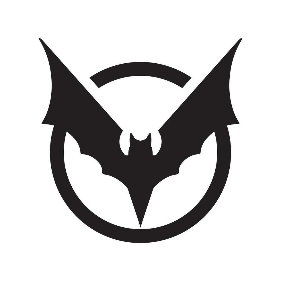 Bat wing logo vector element