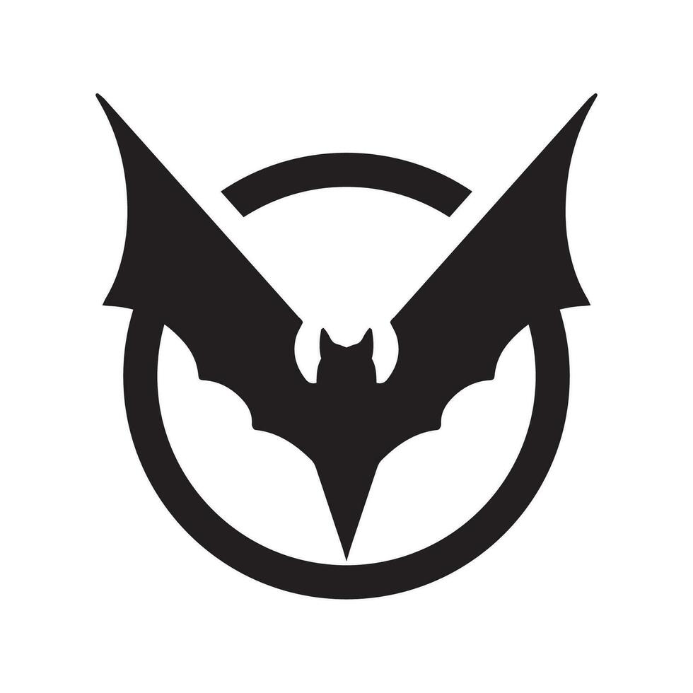 Bat wing logo vector element