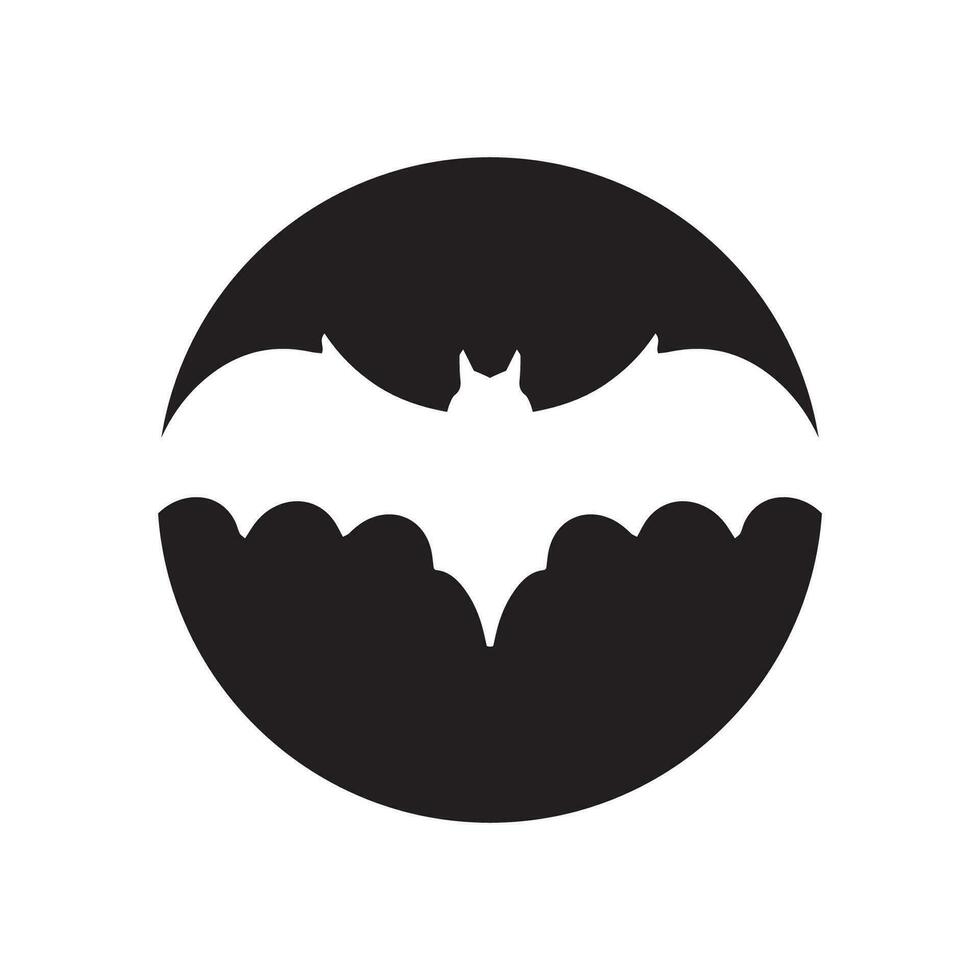Bat wing logo vector element