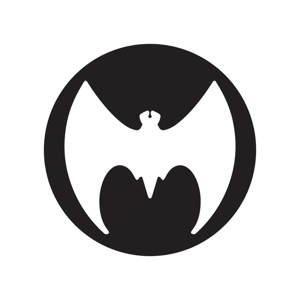 Bat wing logo vector element