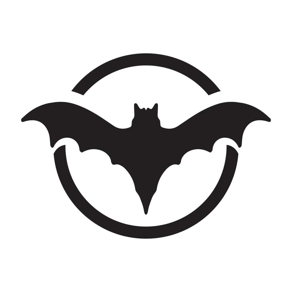 Bat wing logo vector element