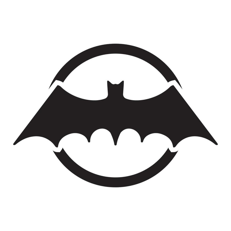 Bat wing logo vector element