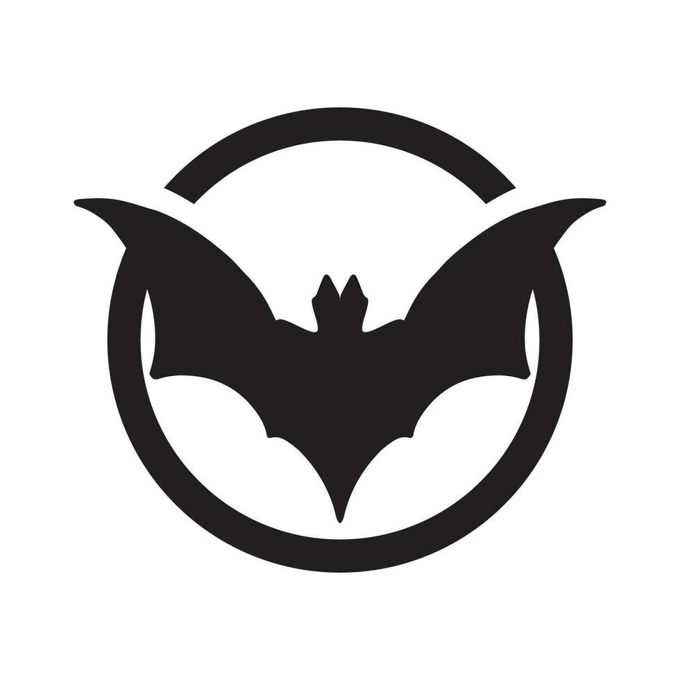 Bat wing logo vector element