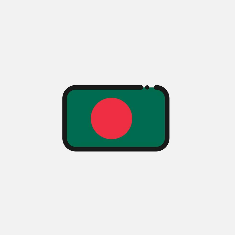 Bangladesh flag icon vector