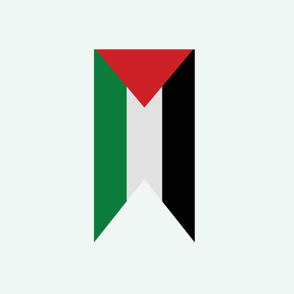 Palestina bandera icono vector