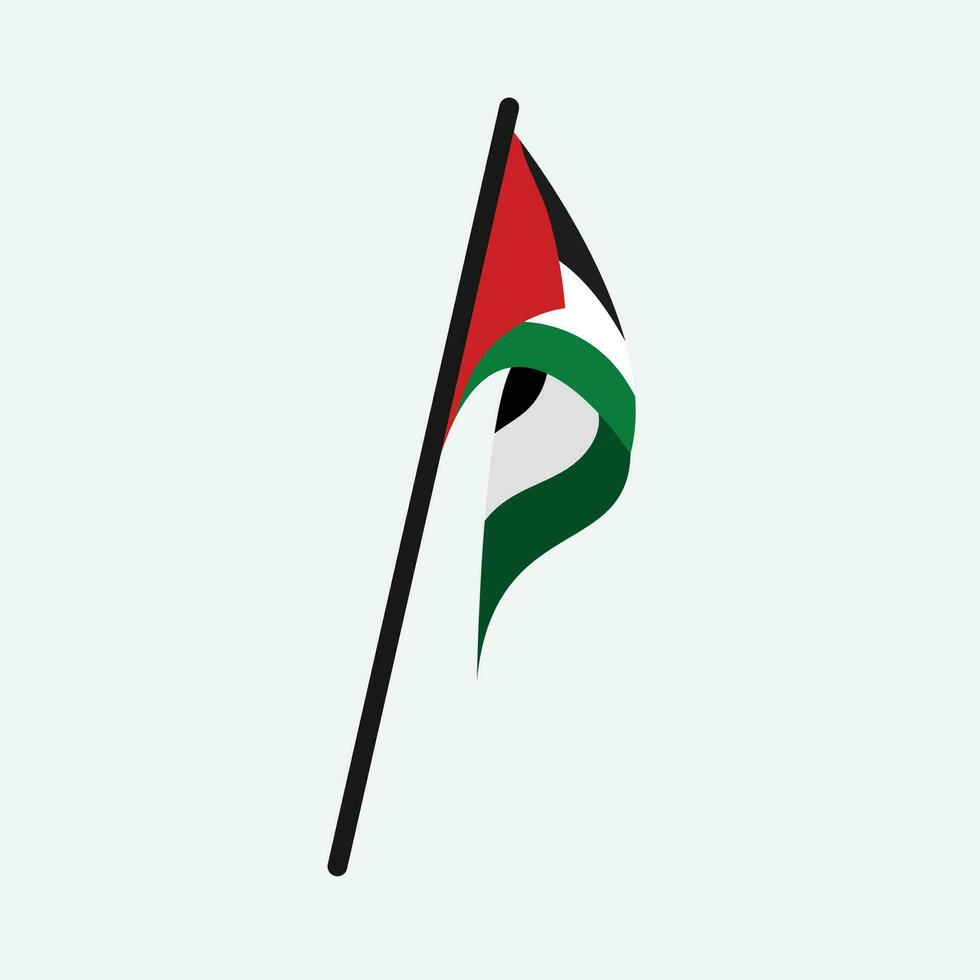 Palestina bandera icono vector