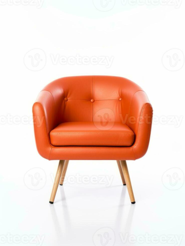 Chair on white background AI Generative photo