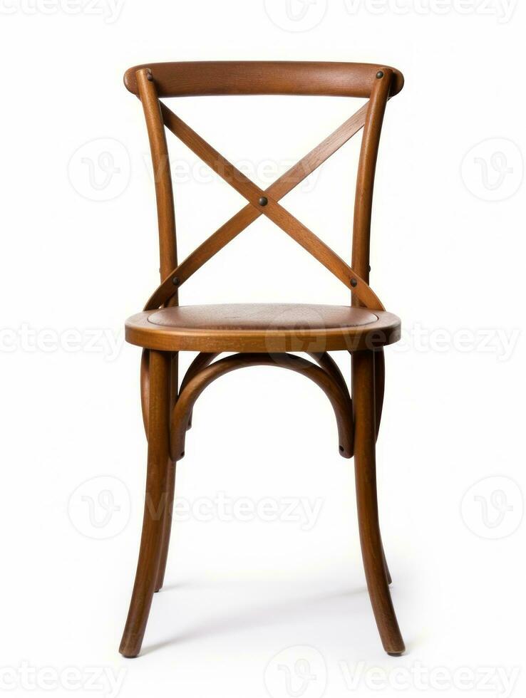 Chair on white background AI Generative photo