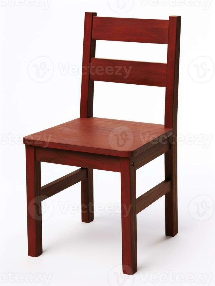 Chair on white background AI Generative photo