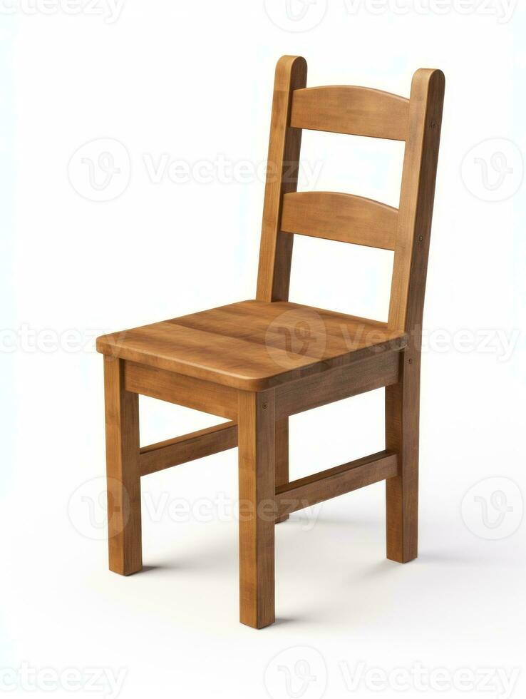 Chair on white background AI Generative photo