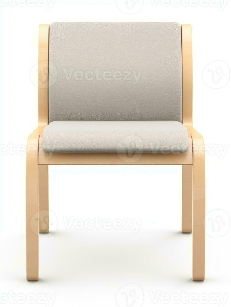 Chair on white background AI Generative photo