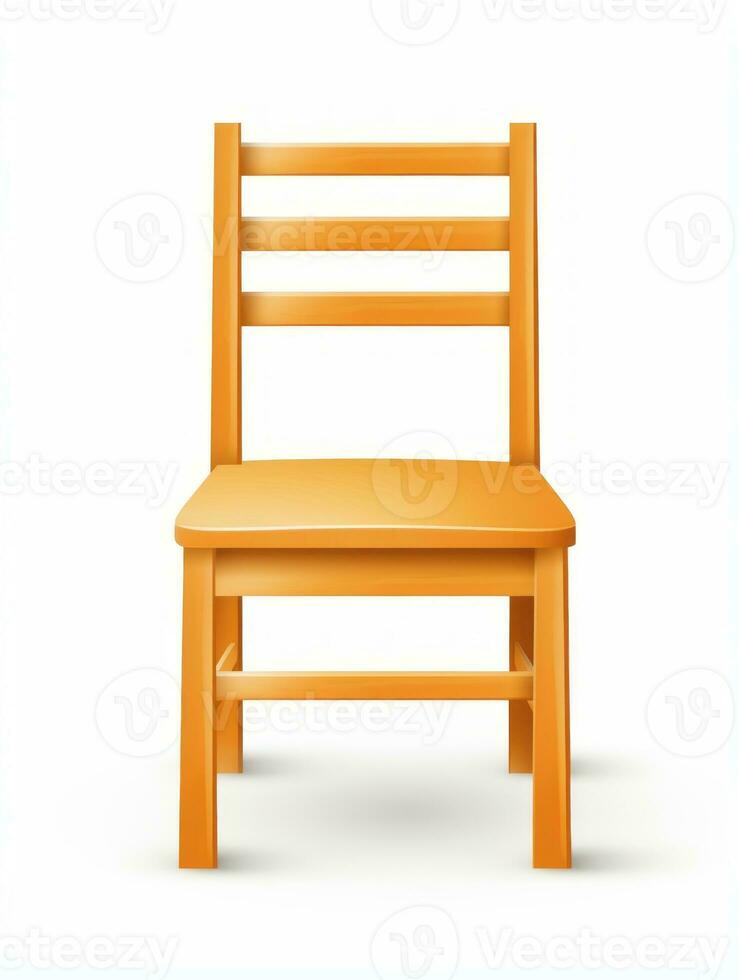 Chair on white background AI Generative photo