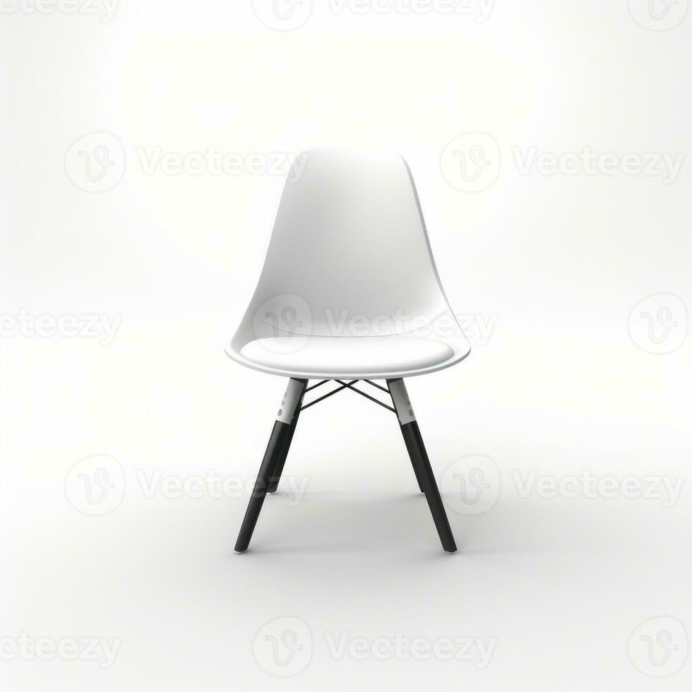 Chair on white background AI Generative photo