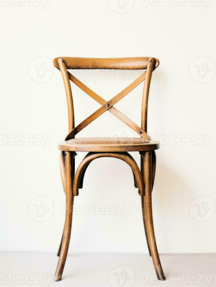 Chair on white background AI Generative photo