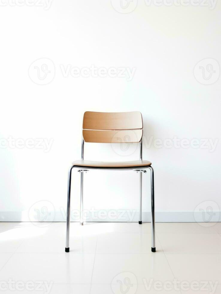 Chair on white background AI Generative photo