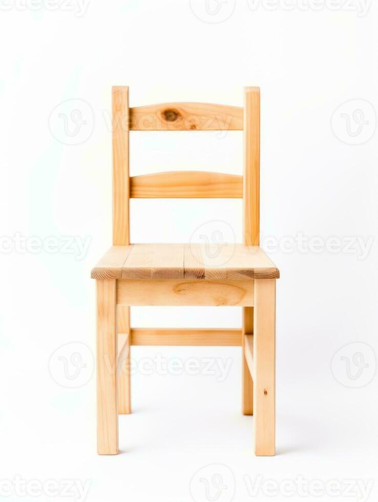 Chair on white background AI Generative photo