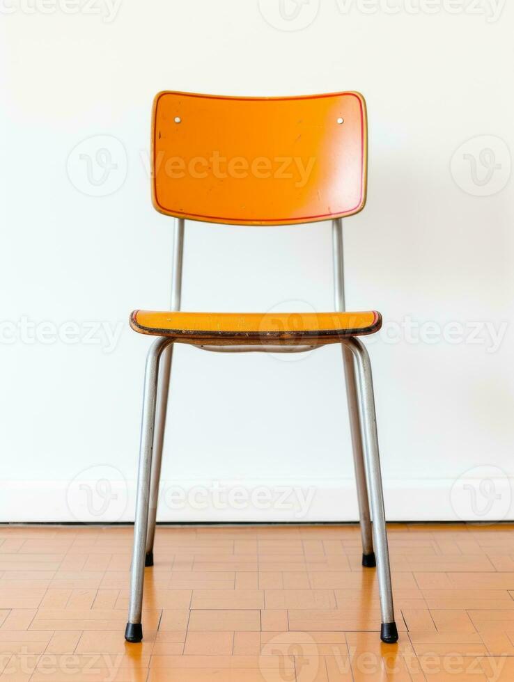 Chair on white background AI Generative photo