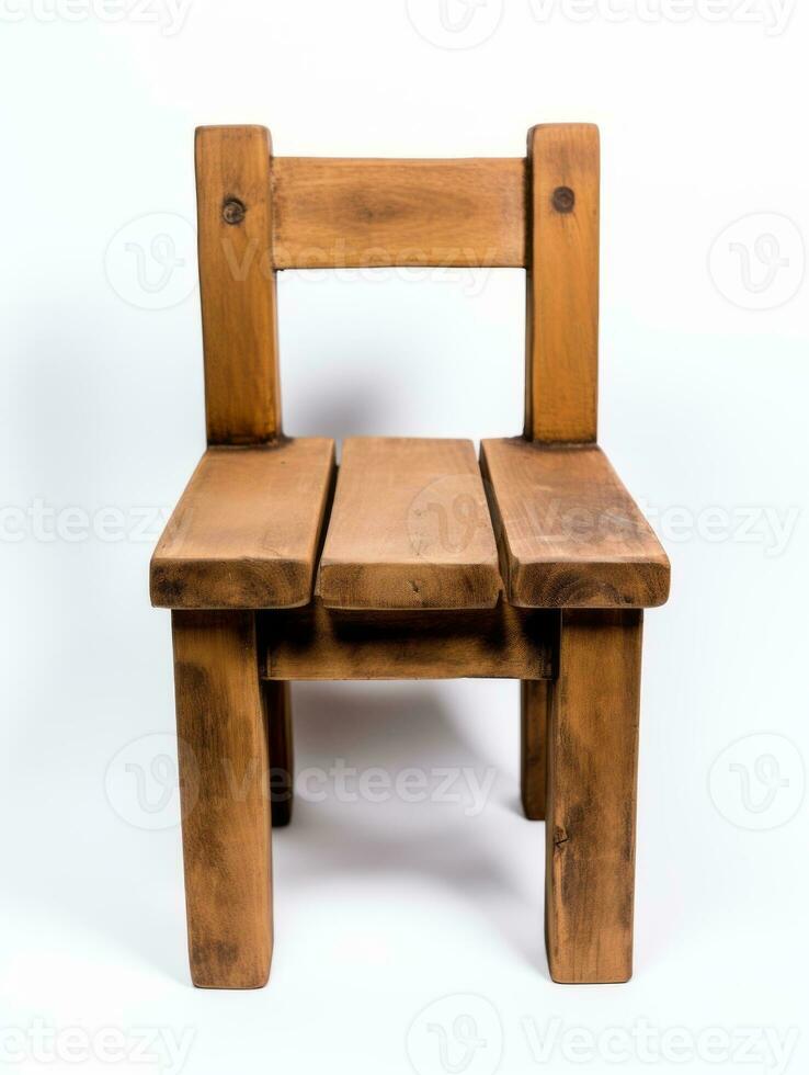 Chair on white background AI Generative photo
