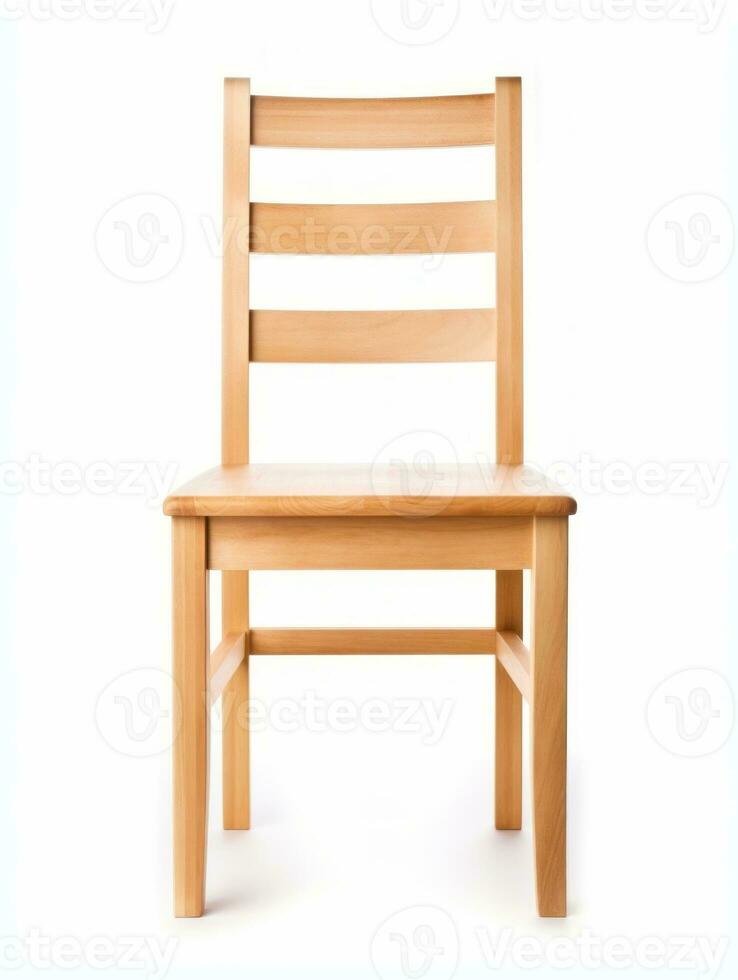 Chair on white background AI Generative photo