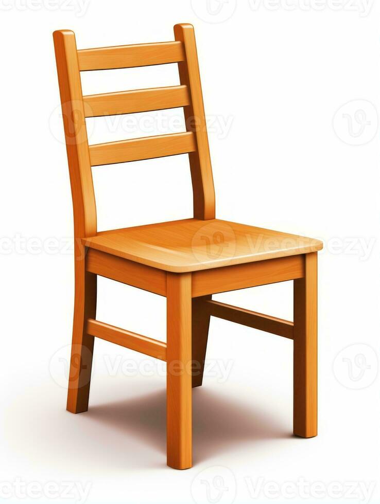 Chair on white background AI Generative photo