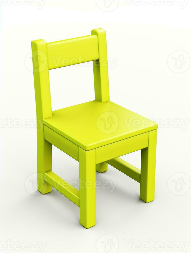 Chair on white background AI Generative photo