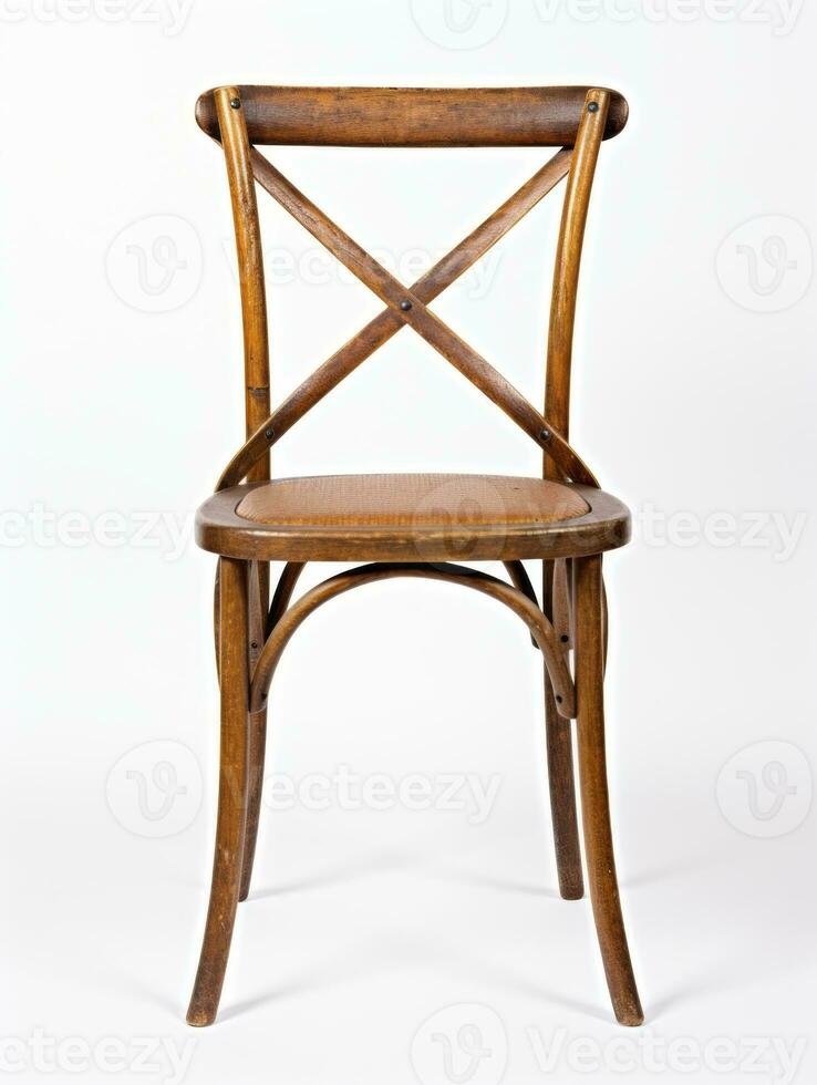 Chair on white background AI Generative photo