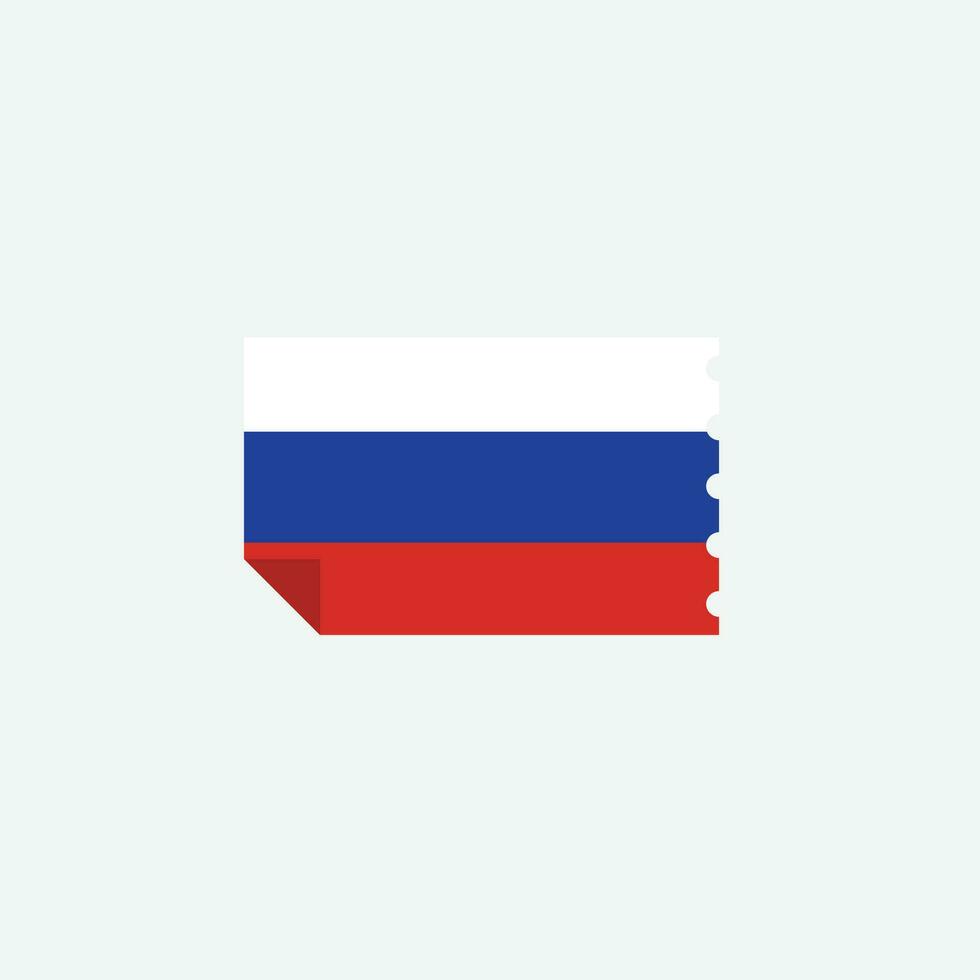 Rusia bandera icono vector