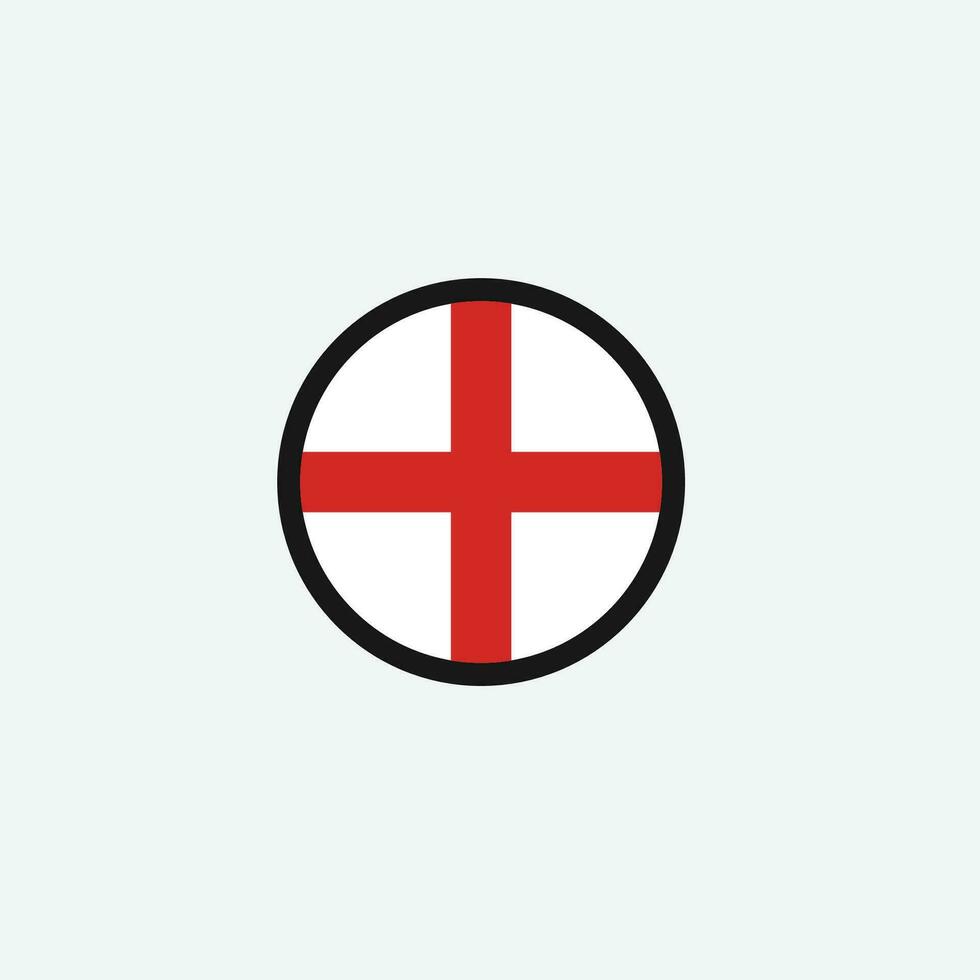 Inglaterra bandera icono vector