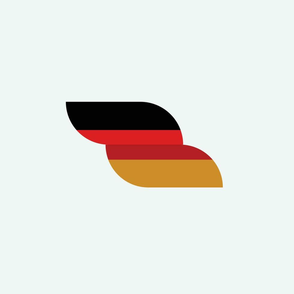 icono de la bandera de Alemania vector