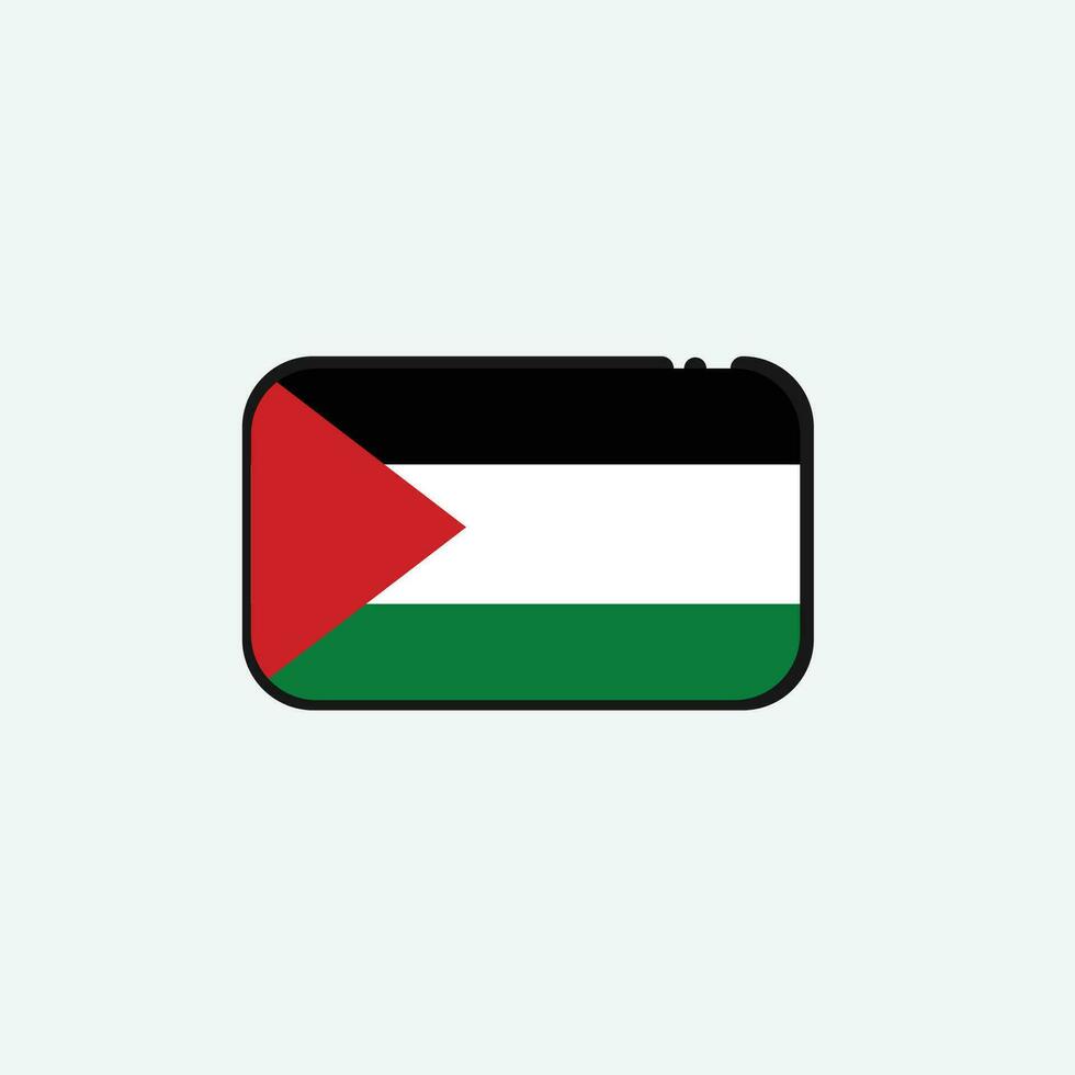 Palestina bandera icono vector