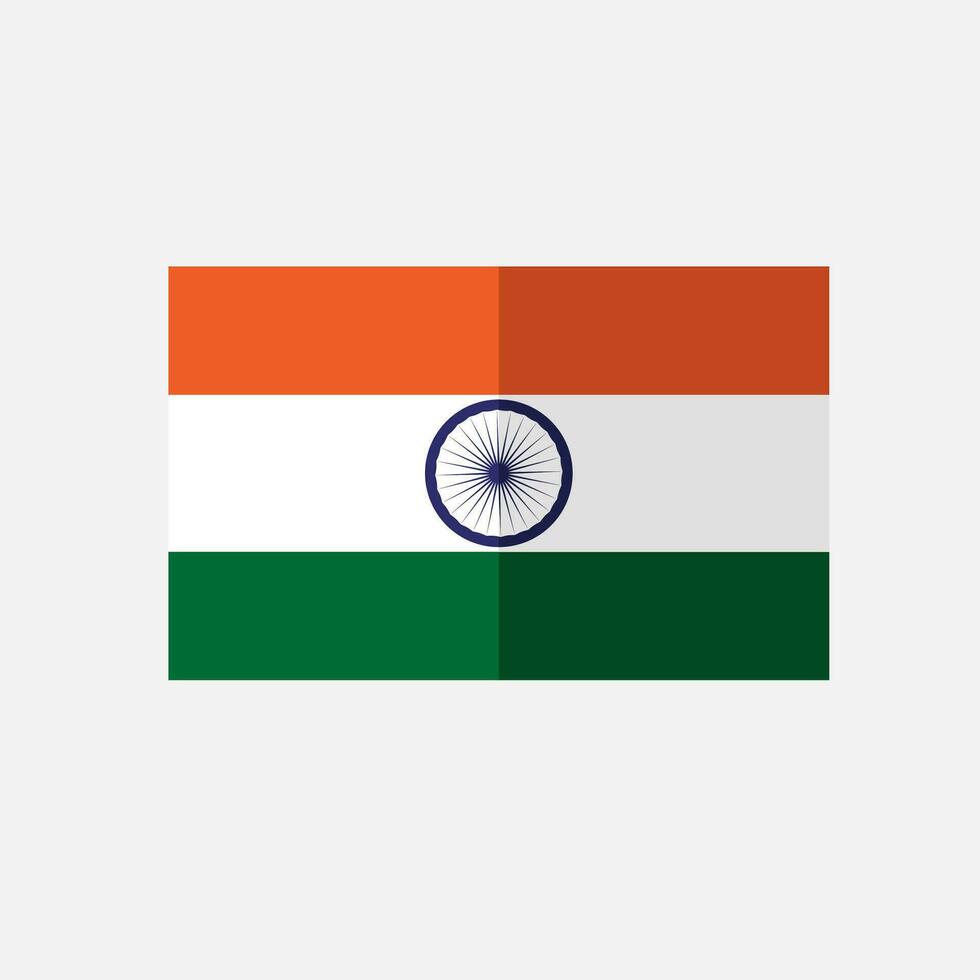 icono de la bandera india vector