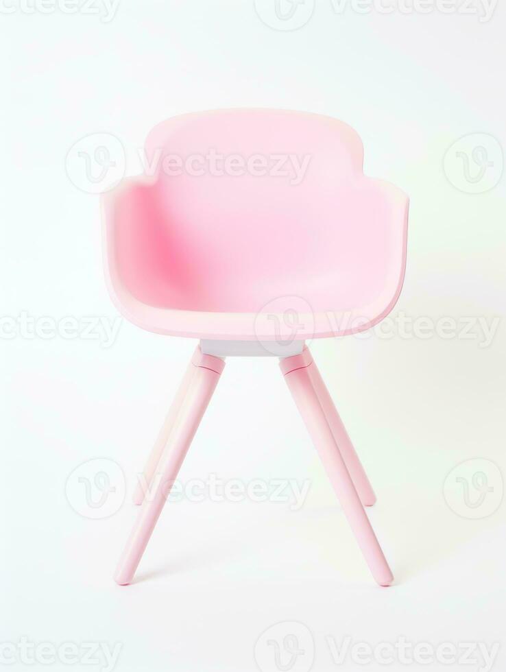 Chair on white background AI Generative photo