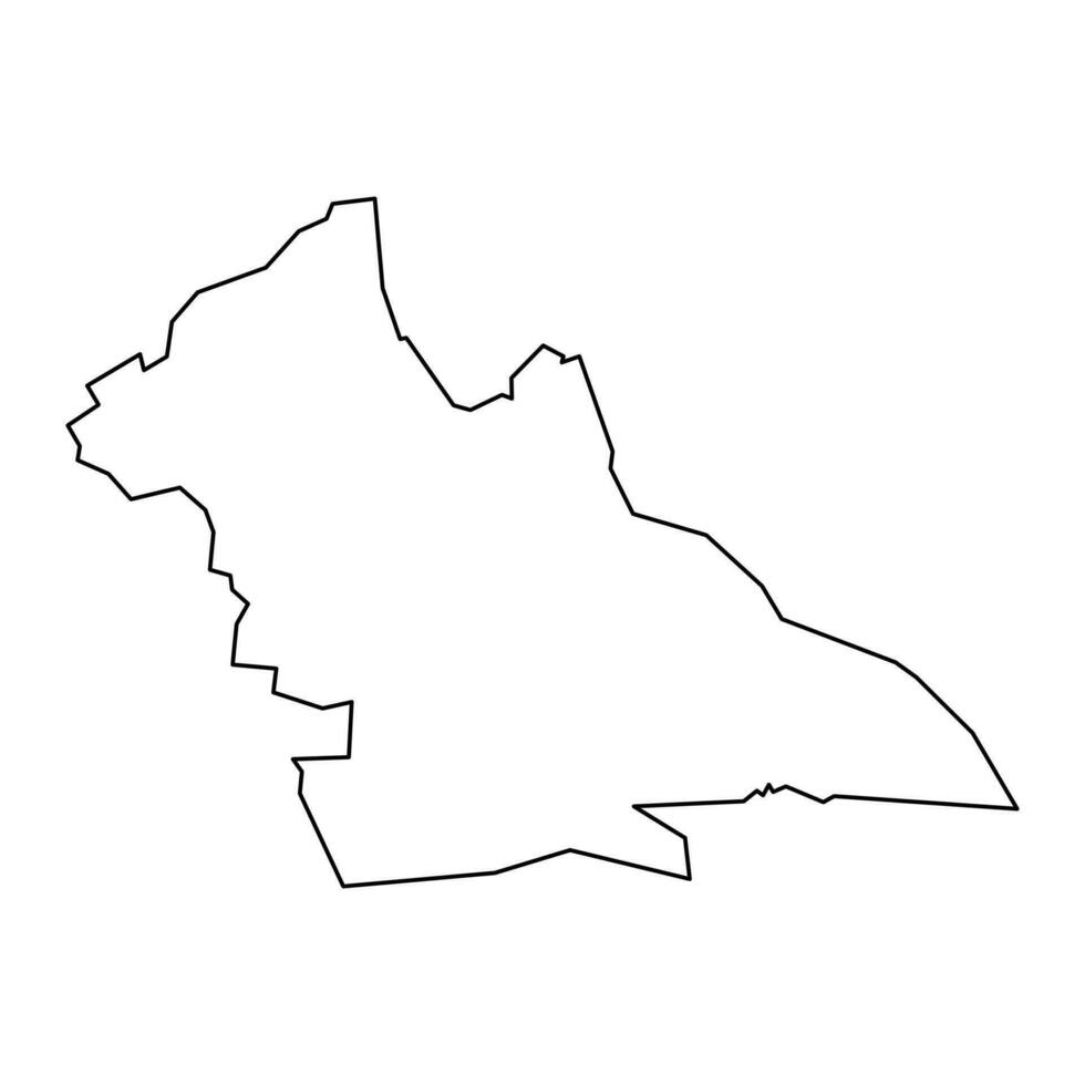 laghouat provincia mapa, administrativo división de Argelia vector