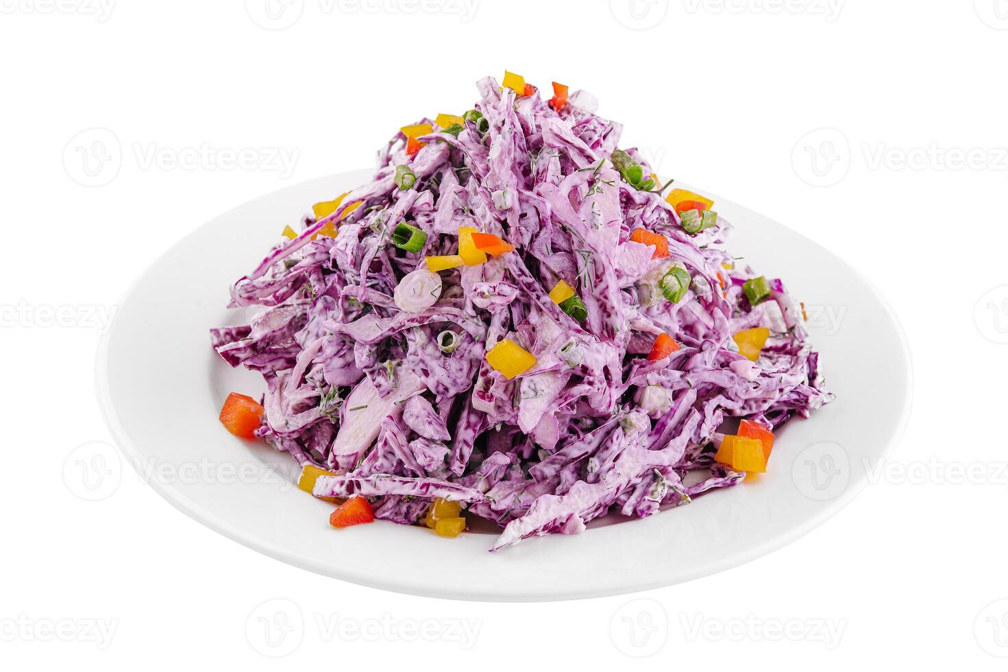 Red Cabbage Salad with Yogurt, Mayonnaise photo