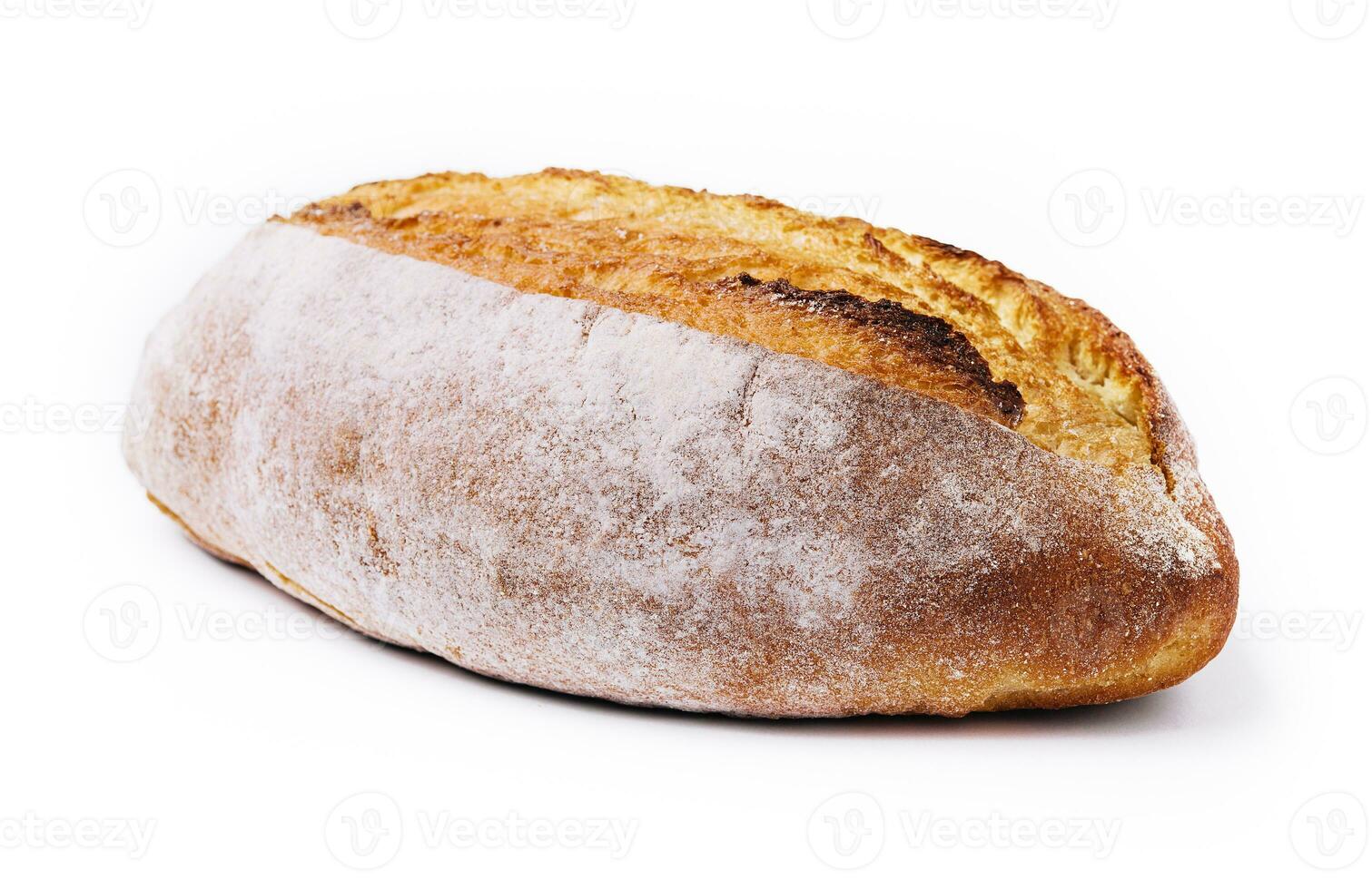 loaf bread isolated on white background photo