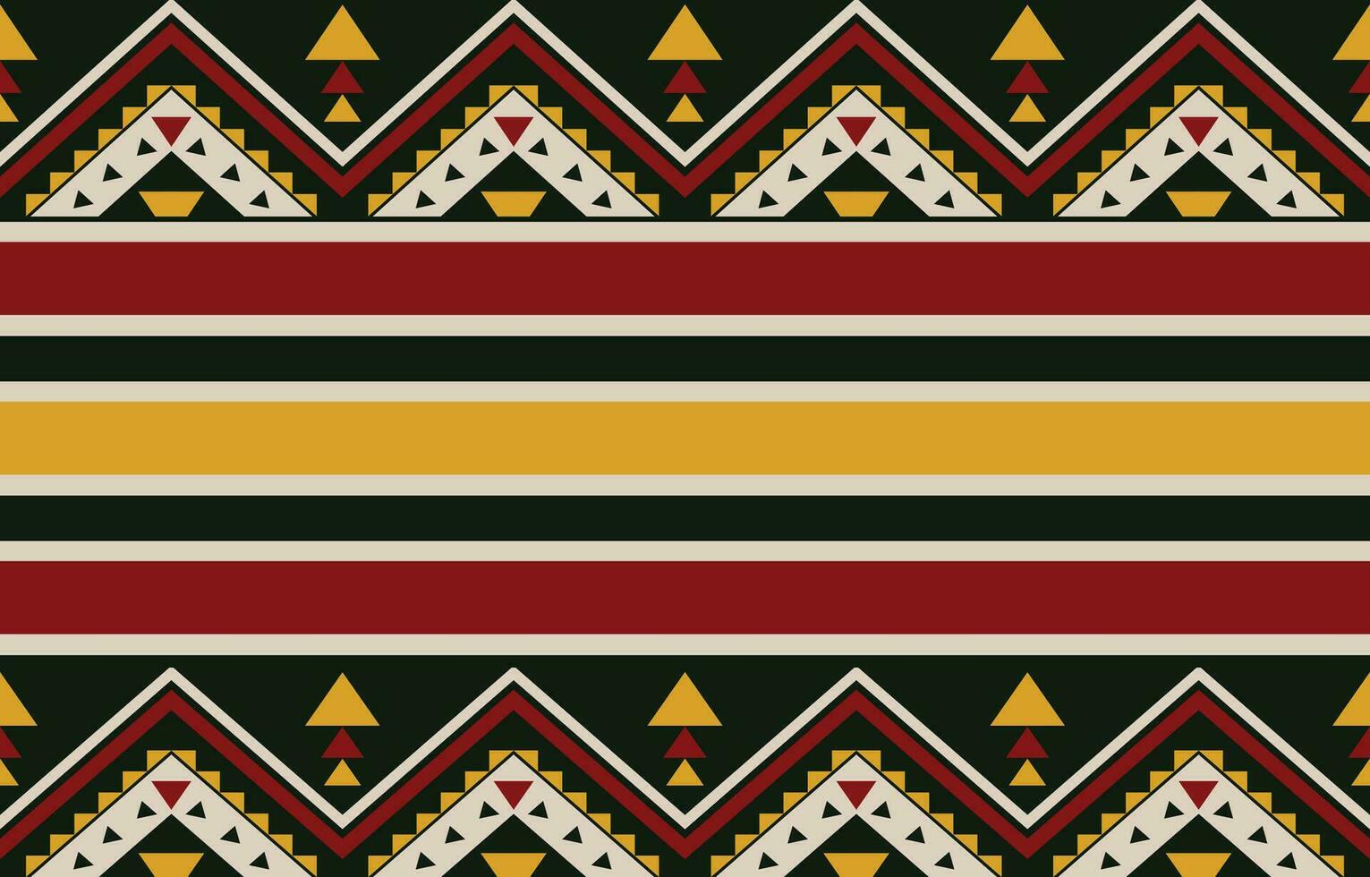 Ethnic abstract ikat art. Aztec ornament print. geometric ethnic pattern seamless  color oriental.  Design for background ,curtain, carpet, wallpaper, clothing, wrapping, Batik, vector illustration.