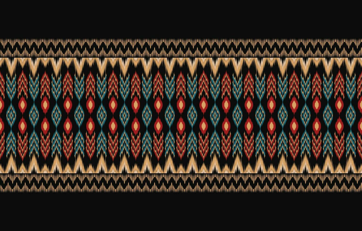 Ethnic abstract ikat art. Aztec ornament print. geometric ethnic pattern seamless  color oriental.  Design for background ,curtain, carpet, wallpaper, clothing, wrapping, Batik, vector illustration.