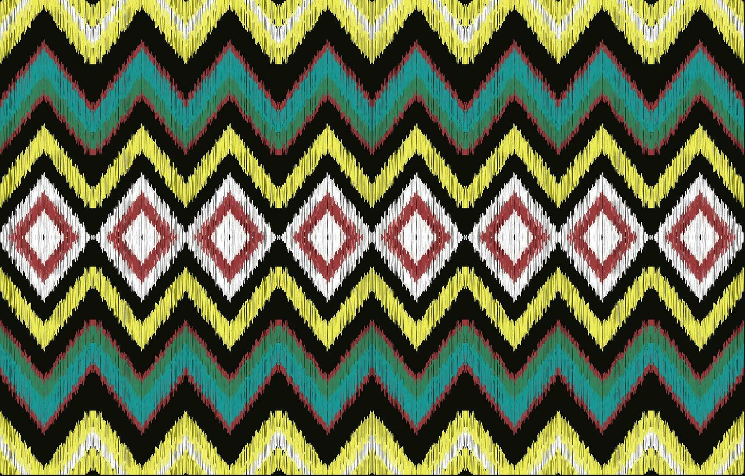 Ethnic abstract ikat art. Aztec ornament print. geometric ethnic pattern seamless  color oriental.  Design for background ,curtain, carpet, wallpaper, clothing, wrapping, Batik, vector illustration.