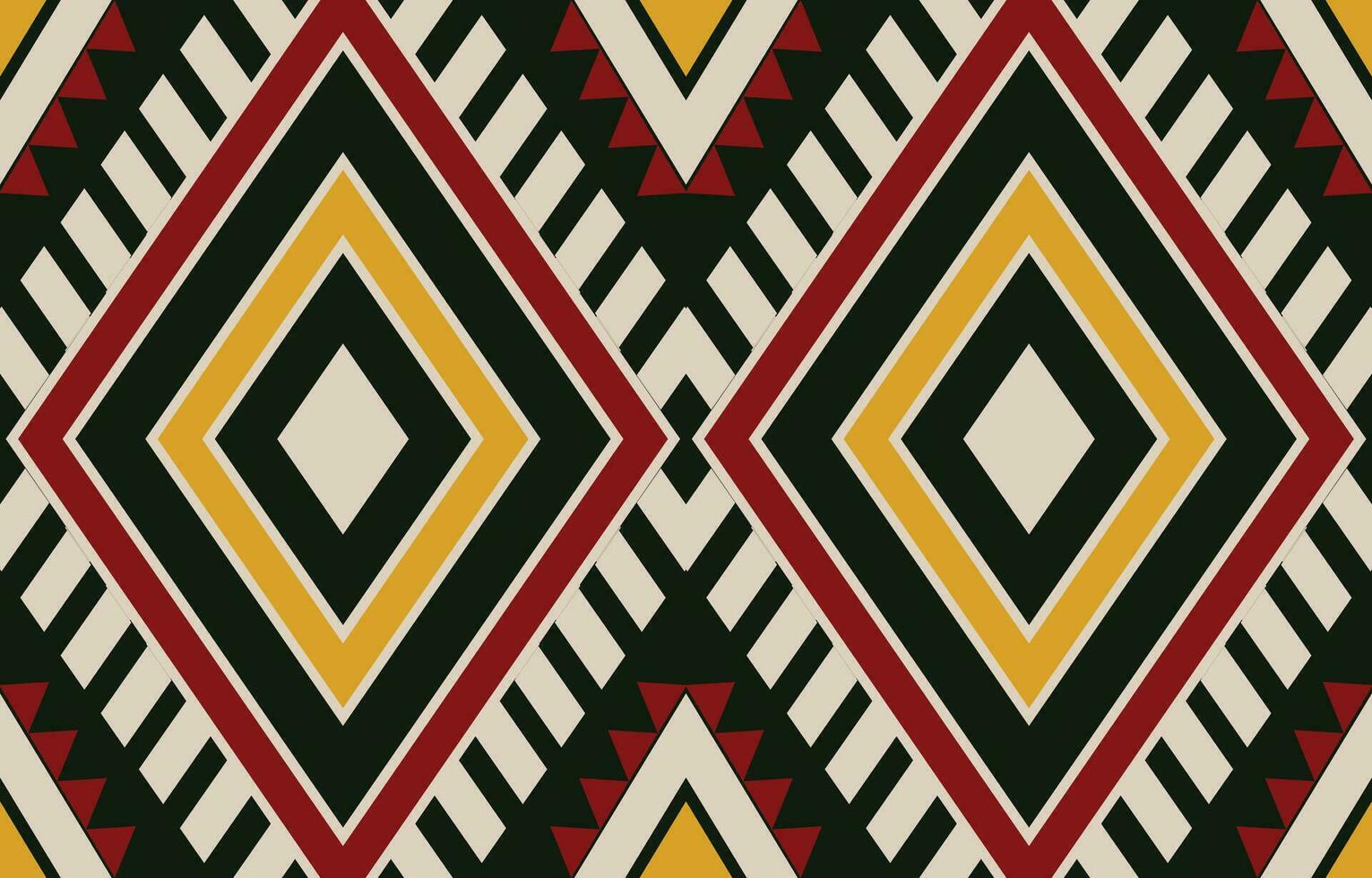 Ethnic abstract ikat art. Aztec ornament print. geometric ethnic pattern seamless  color oriental.  Design for background ,curtain, carpet, wallpaper, clothing, wrapping, Batik, vector illustration.
