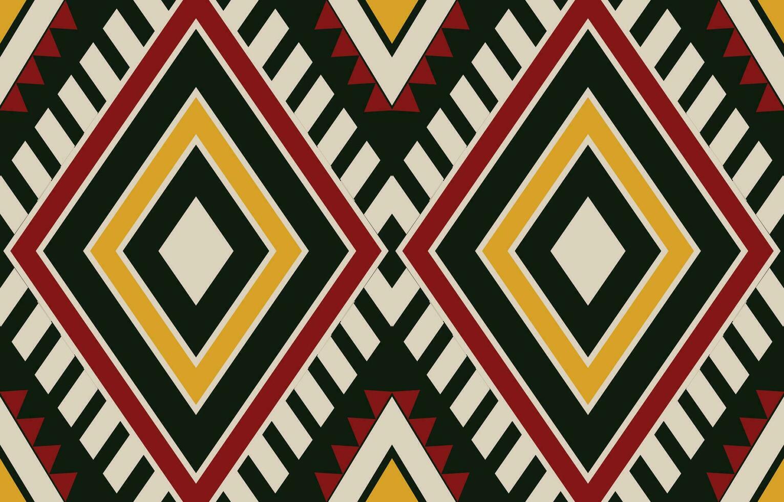 Ethnic abstract ikat art. Aztec ornament print. geometric ethnic pattern seamless  color oriental.  Design for background ,curtain, carpet, wallpaper, clothing, wrapping, Batik, vector illustration.