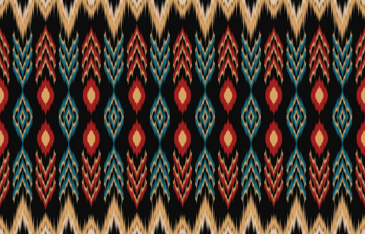 Ethnic abstract ikat art. Aztec ornament print. geometric ethnic pattern seamless  color oriental.  Design for background ,curtain, carpet, wallpaper, clothing, wrapping, Batik, vector illustration.