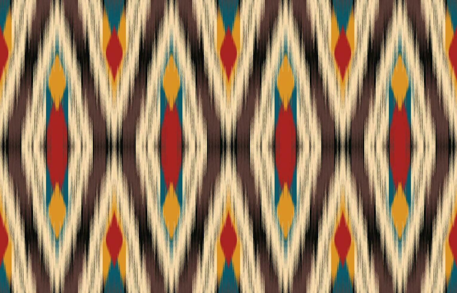 Ethnic abstract ikat art. Aztec ornament print. geometric ethnic pattern seamless  color oriental.  Design for background ,curtain, carpet, wallpaper, clothing, wrapping, Batik, vector illustration.