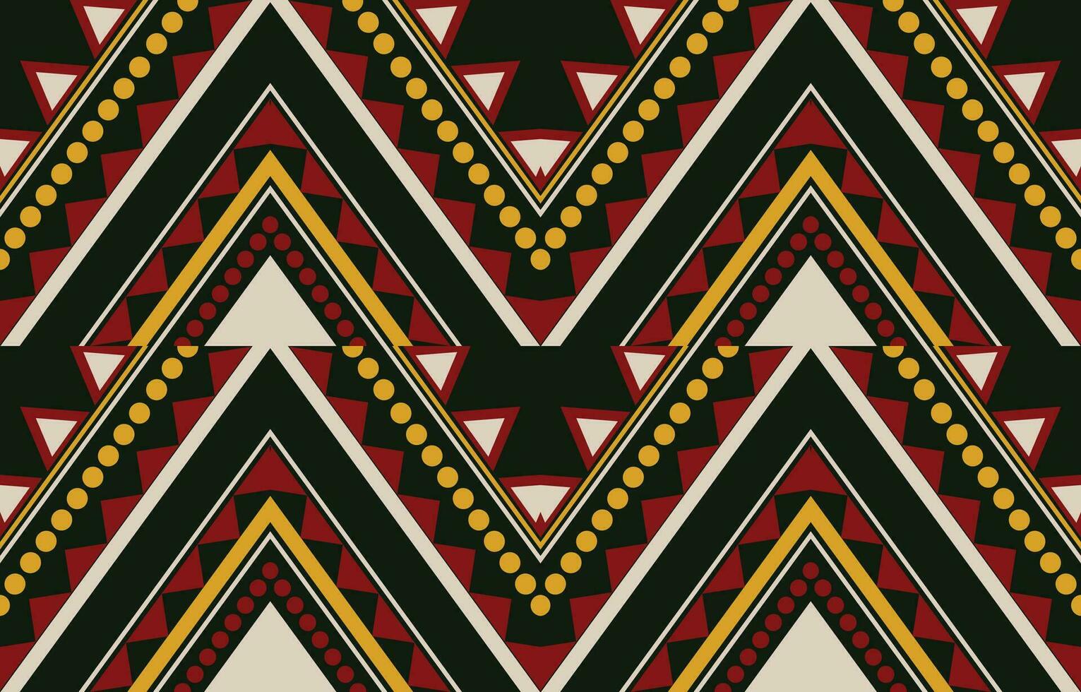Ethnic abstract ikat art. Aztec ornament print. geometric ethnic pattern seamless  color oriental.  Design for background ,curtain, carpet, wallpaper, clothing, wrapping, Batik, vector illustration.