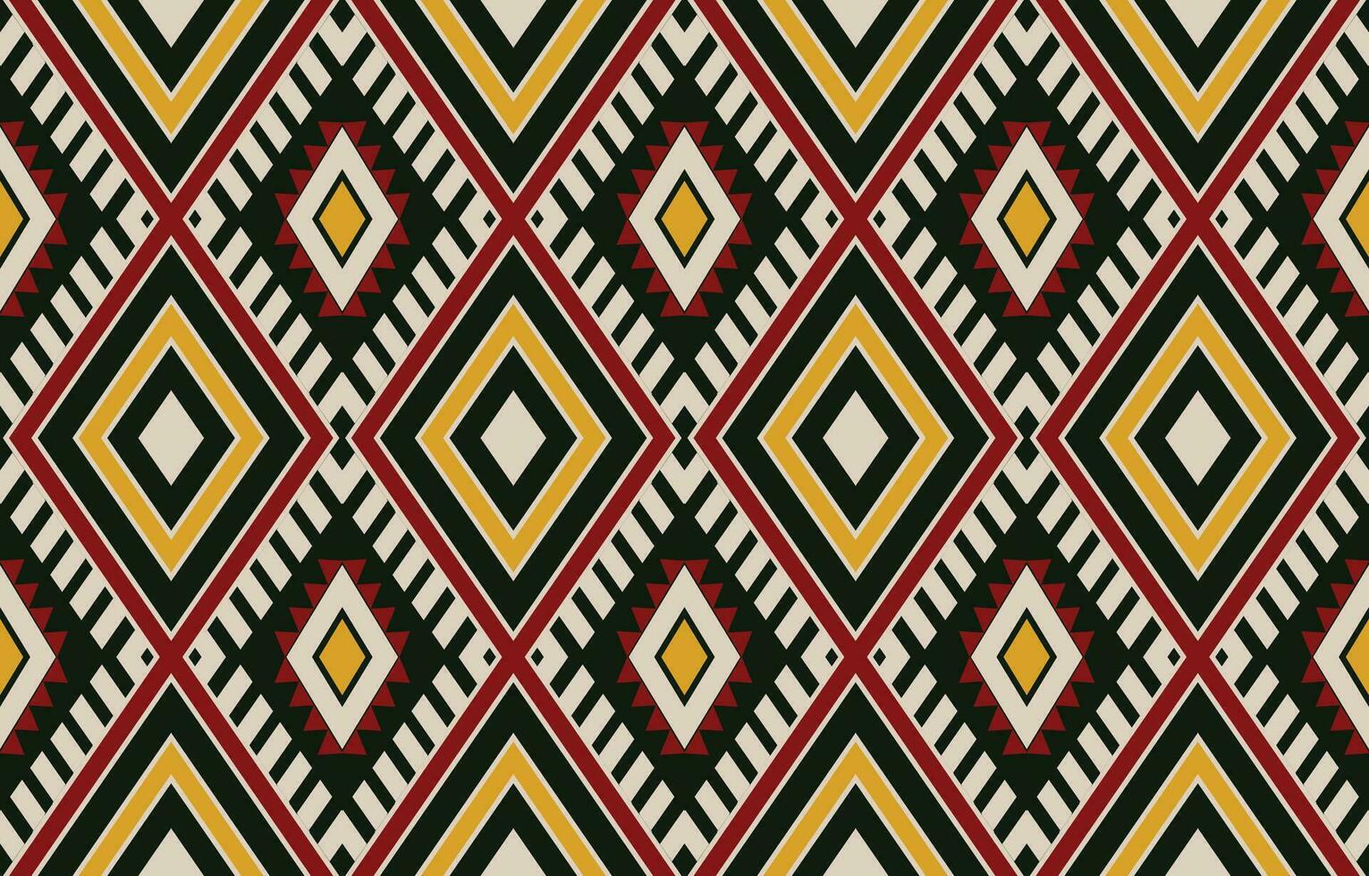 Ethnic abstract ikat art. Aztec ornament print. geometric ethnic pattern seamless  color oriental.  Design for background ,curtain, carpet, wallpaper, clothing, wrapping, Batik, vector illustration.