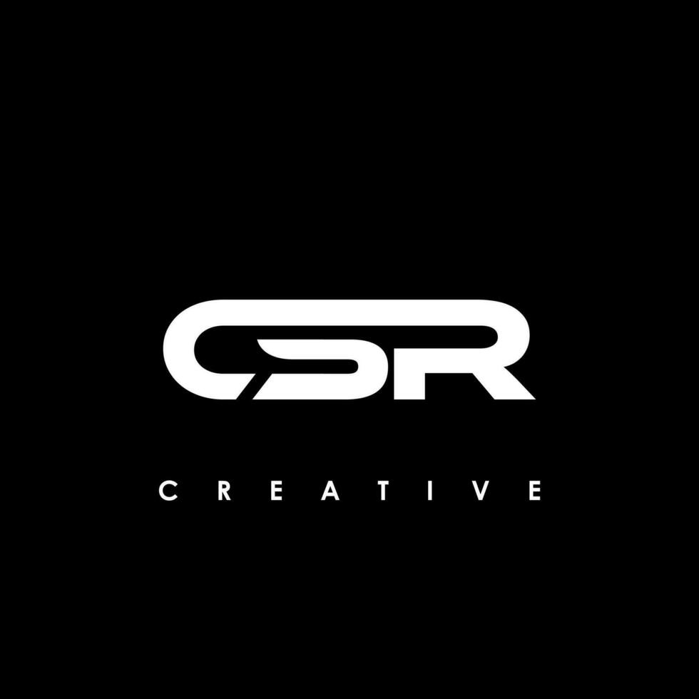 CSR Letter Initial Logo Design Template Vector Illustration