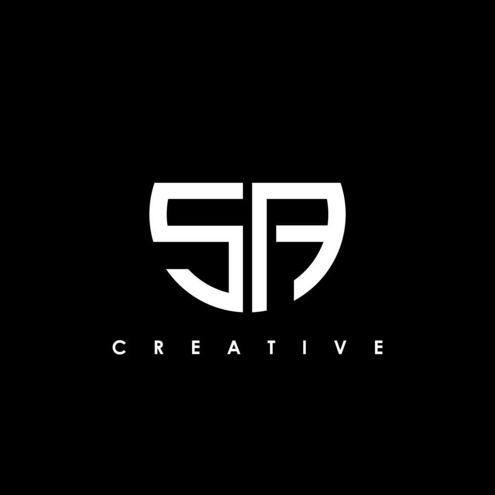 SA Letter Initial Logo Design Template Vector Illustration